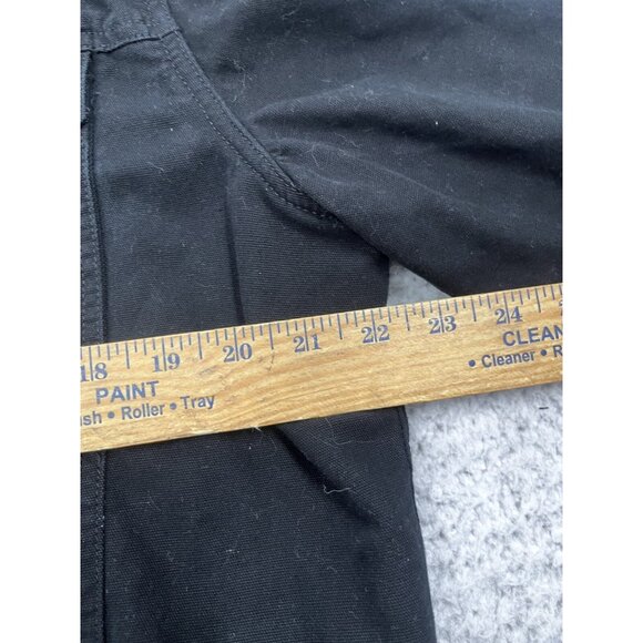 Men's Vans AV Edict Fleece Lined Black Cotton Hooded Trucker Jacket Size L - Picture 7 of 12